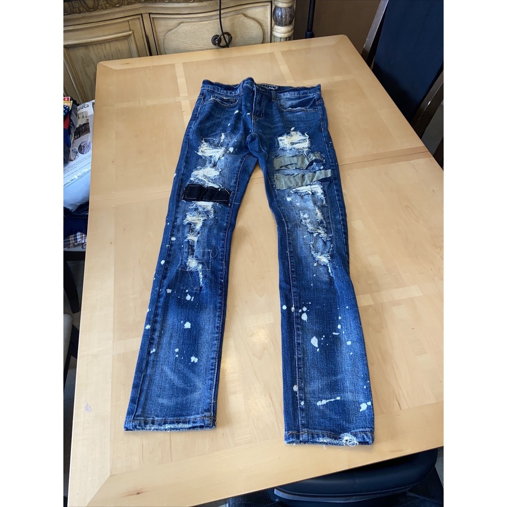 Decibel Men's Distressed Jeans Size 30x32 | Ripped Denim Casual